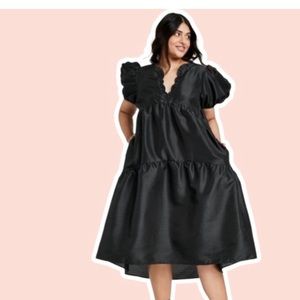 Kika Vargas x Target Puff Sleeve Tier Midi Dress